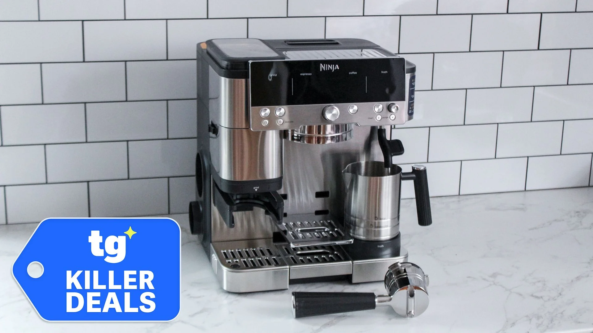 We gave the Ninja Luxe Café Premier espresso machine 4.5 stars — and you can buy it for $100 off right now