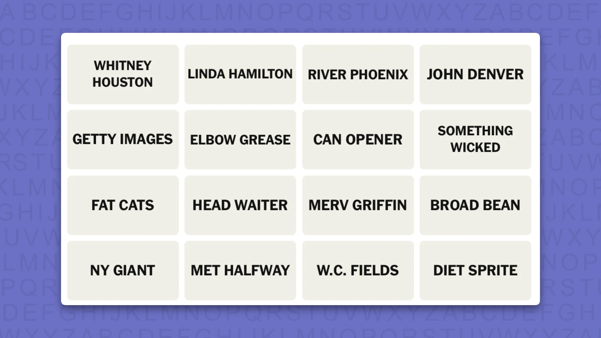 NYT Connections hints for game 1210 on a purple background