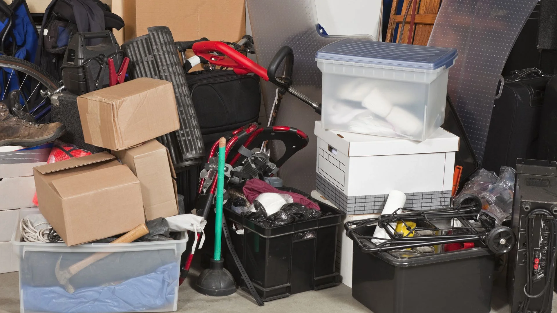 Cluttered space